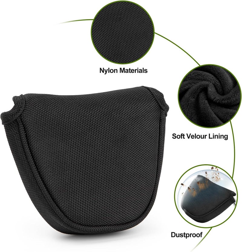 brdejc Golf Putter Covers Mallet Putter Headcover with Magnetic Closure Golf Club Cover for Most Brand - Image 5